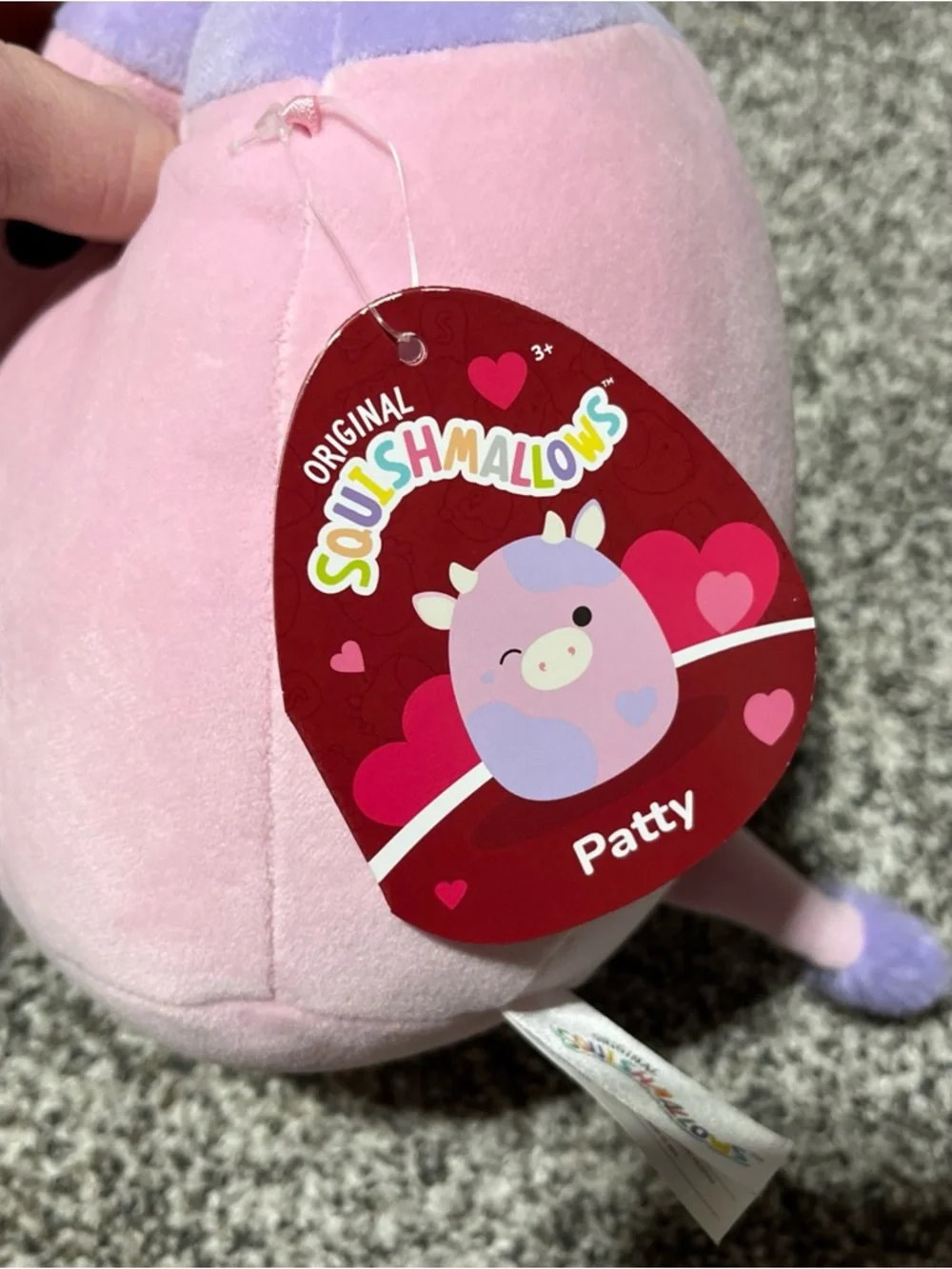 Squishmallow 8 inch Patty the Winking Cow Valentines 2025 NEW w Tags - Picture 2 of 5